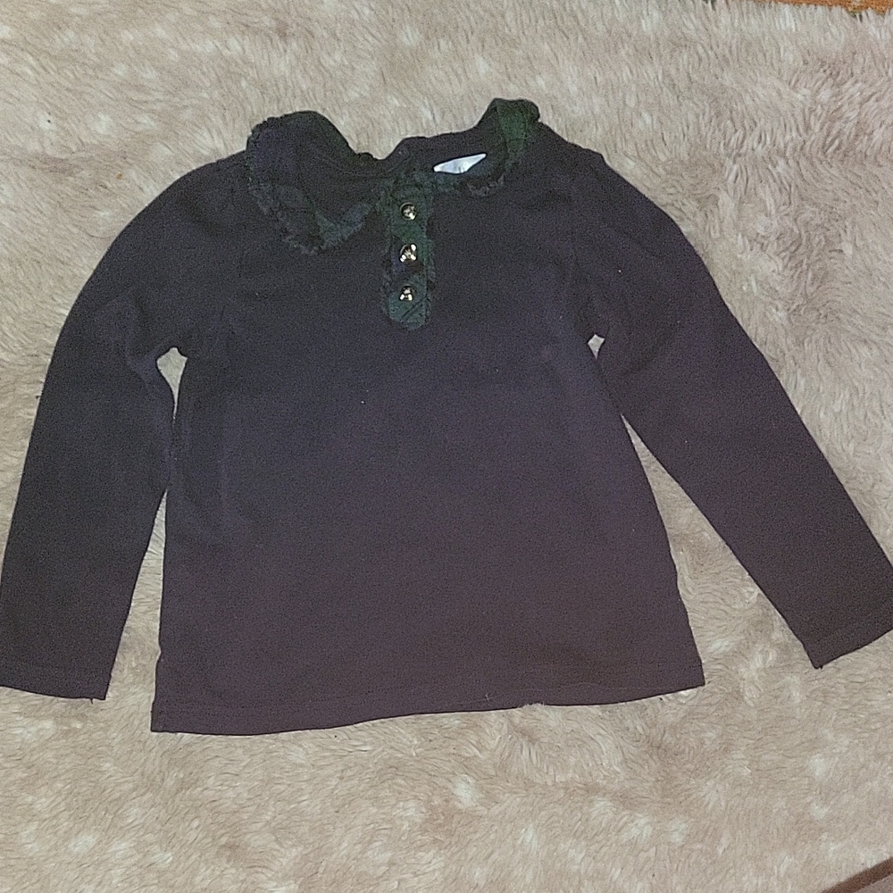 Gymboree Black Long Sleeve Kids Blouse
